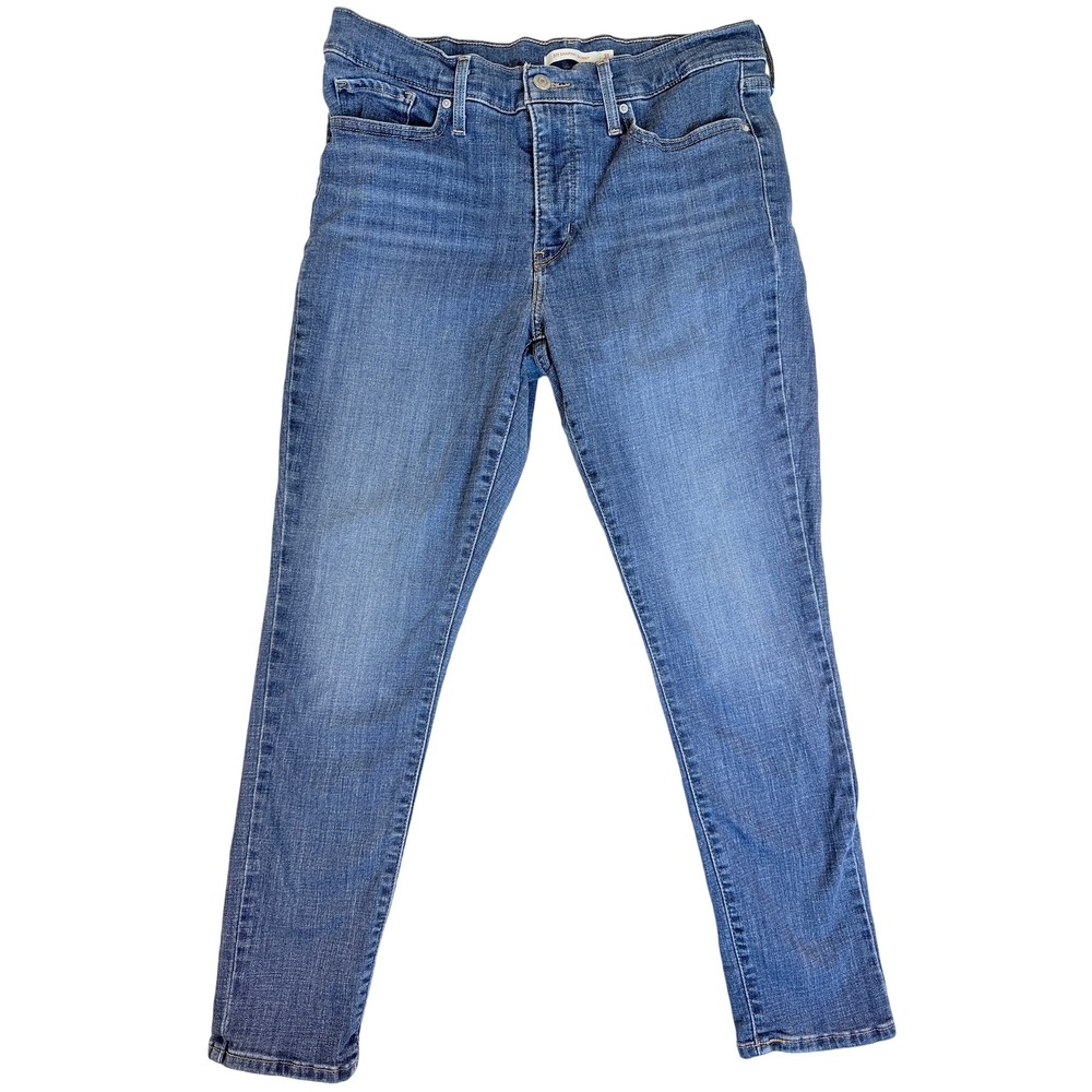 Levi 311 Shaping Skinny Jeans Women 31 Blue Mid Rise Stretch